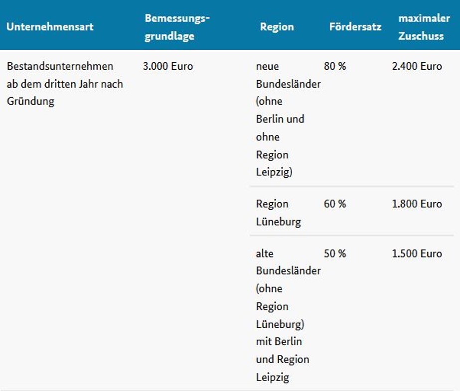 BAFA Bestandsunternehmen